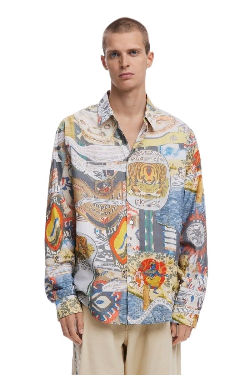 Desigual Men's Material Finishes Cam_color, 9019 Tutti Fruti, S