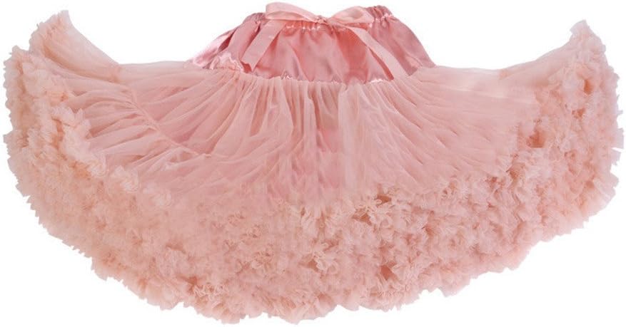 Beautifulfashionlife Women's Petticoat Satin Tulle Pettiskirt Tutu Skirt