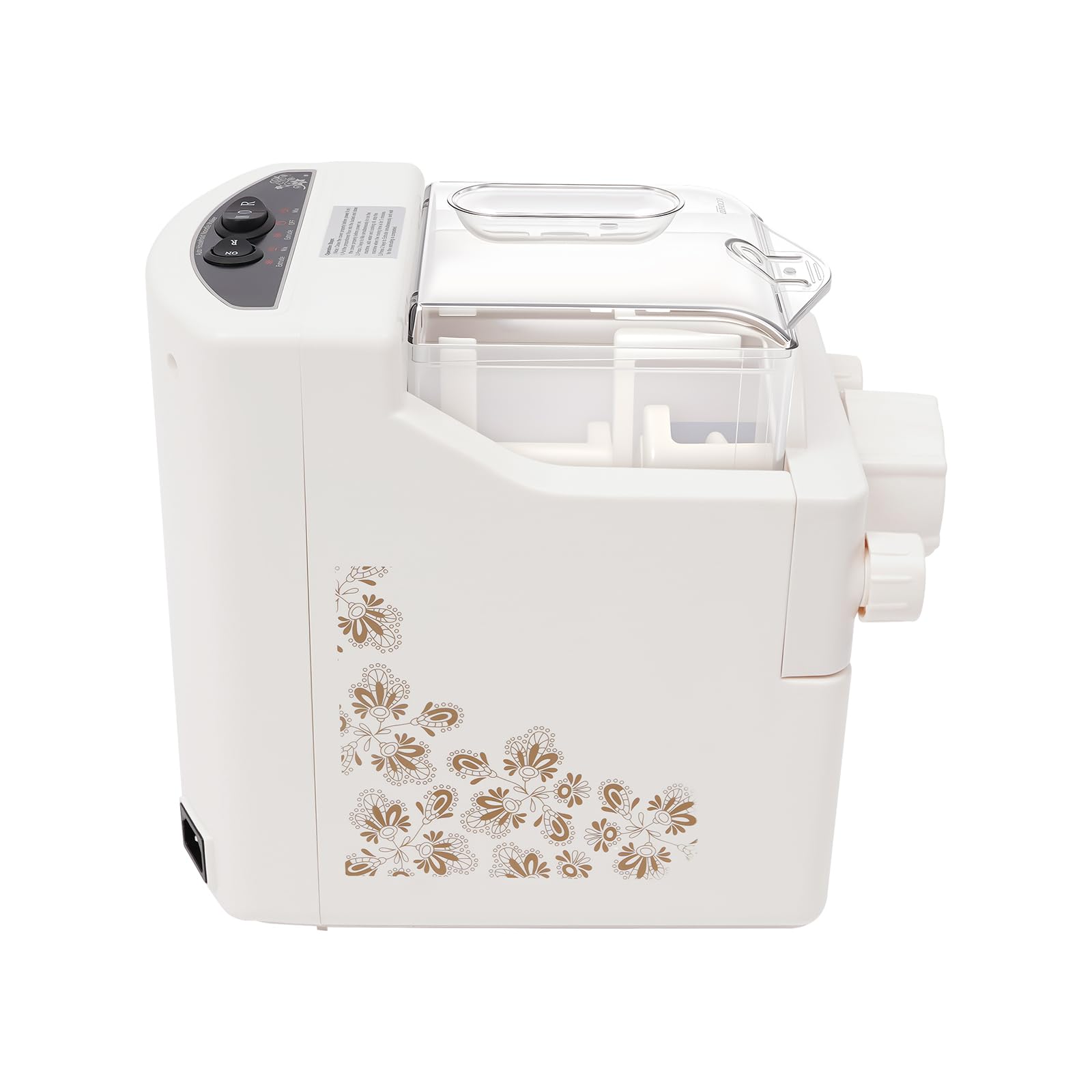 Macchina elettrica per pasta da 180 W, 220 V, macchina per pasta elettrica multifunzione, con 9 testine di formatura, completamente automatica, per uso domestico, per sfoglia per ravioli, spaghetti
