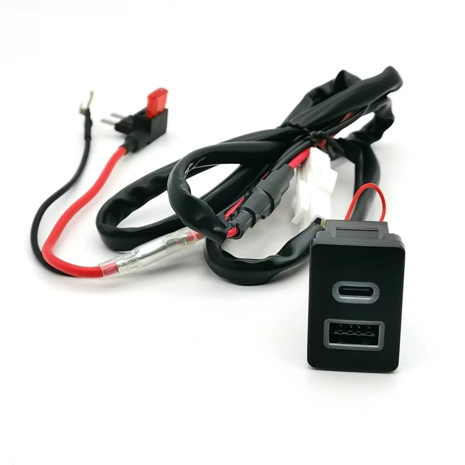 USB-Port-Mittelkonsole Kompatibel Mit Suzuki Für Jimny 2019–2023 Autotelefon Für Ladegerät QC3.0 Für Typ-C-Port-Ladeadapter Kfz-USB-AUX-Schnittstelle