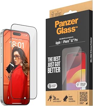 Panzer Glass K r lmaz Cam - Ekran Koruyucu iPhone 15 Pro - EasyAligner ile Ultra Geni  Uyum
