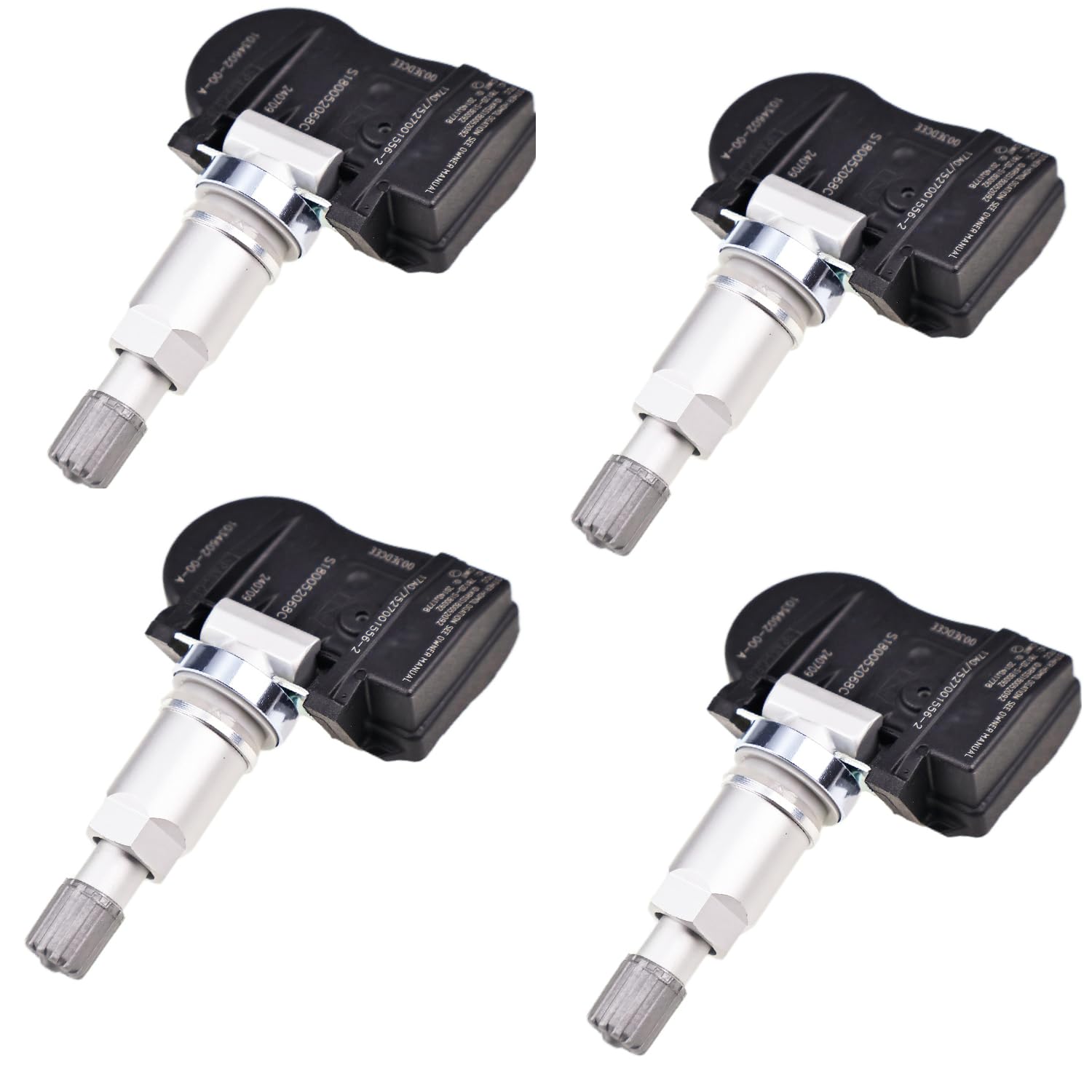 Dowfane TPMS Tire Pressure Monitoring System Sensor 1034602-00-A 1034602-00-C 4Pcs Compatible with Model 3 Model X Model S 2014-2019 433MHz