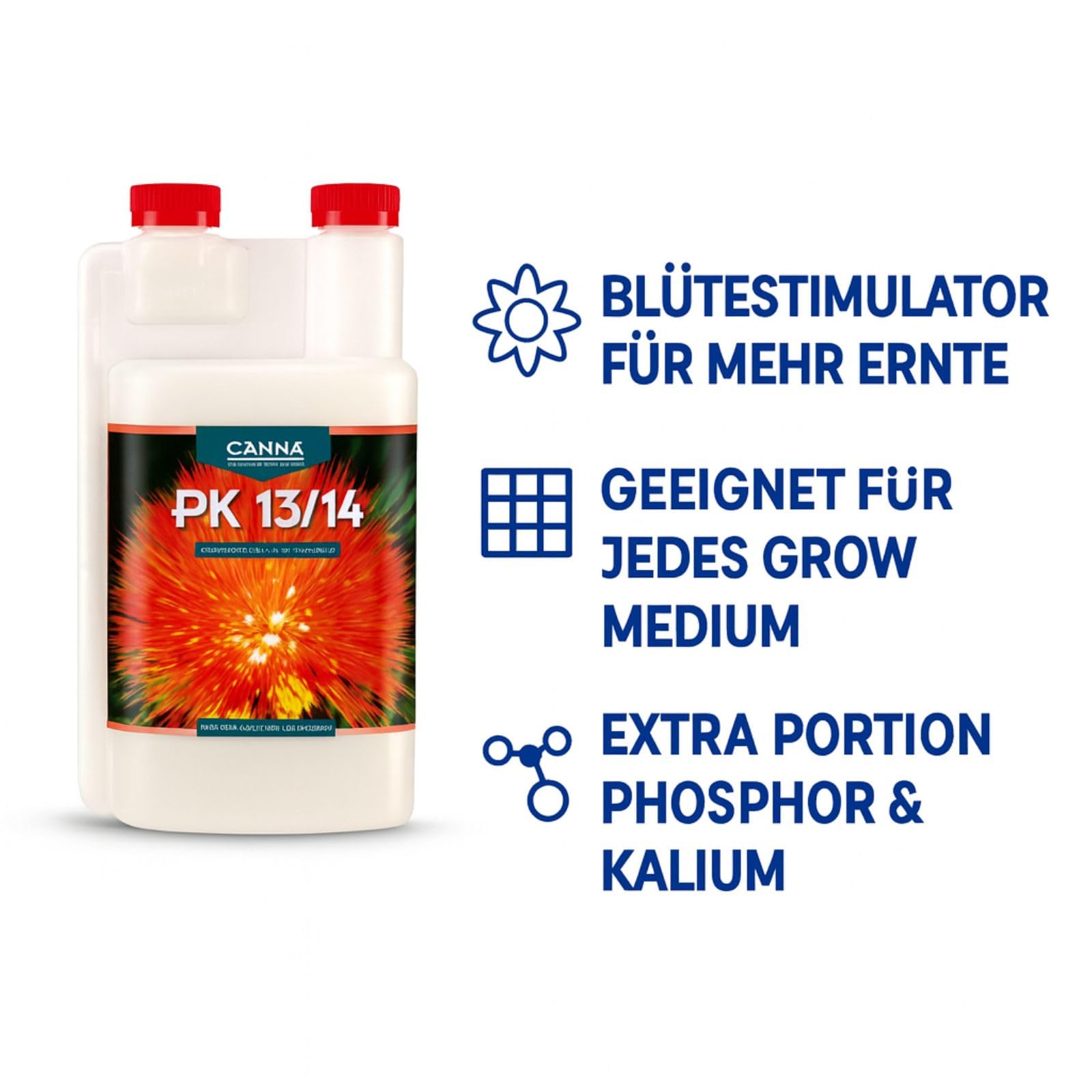 Weedness Canna PK 13/14 5 Liter - Grow Anbau Indoor Dünger NPK Organischer Flüssig Bio
