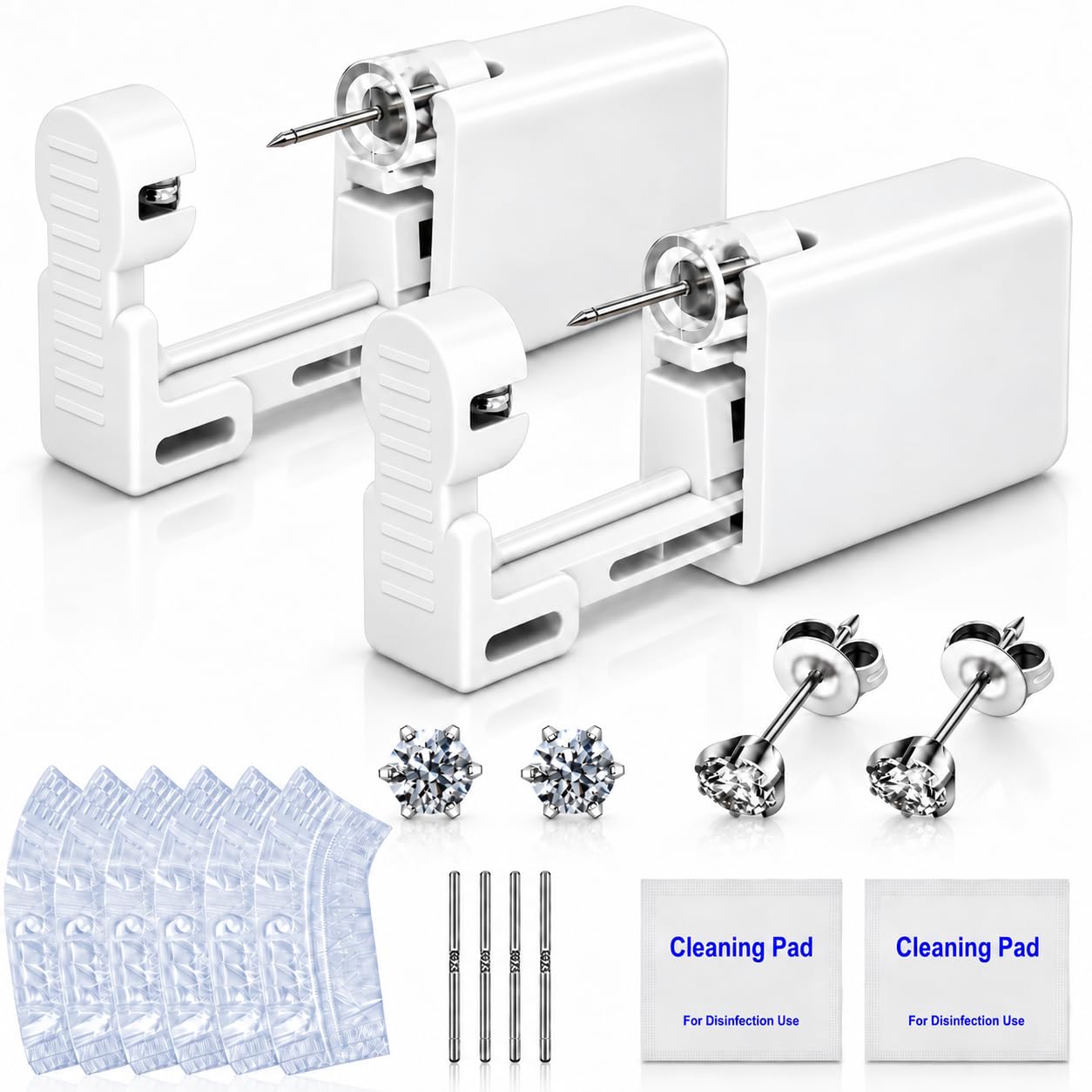 Anzero Ear Piercing Kit - Disposable Gun & Studs -11