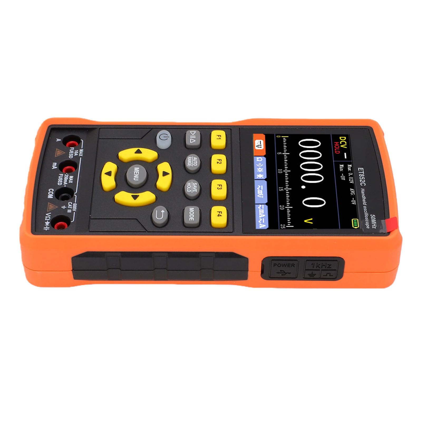 LiebeWH Osciloscopio Digital Portátil de 50 MHz con Generador de Señal
