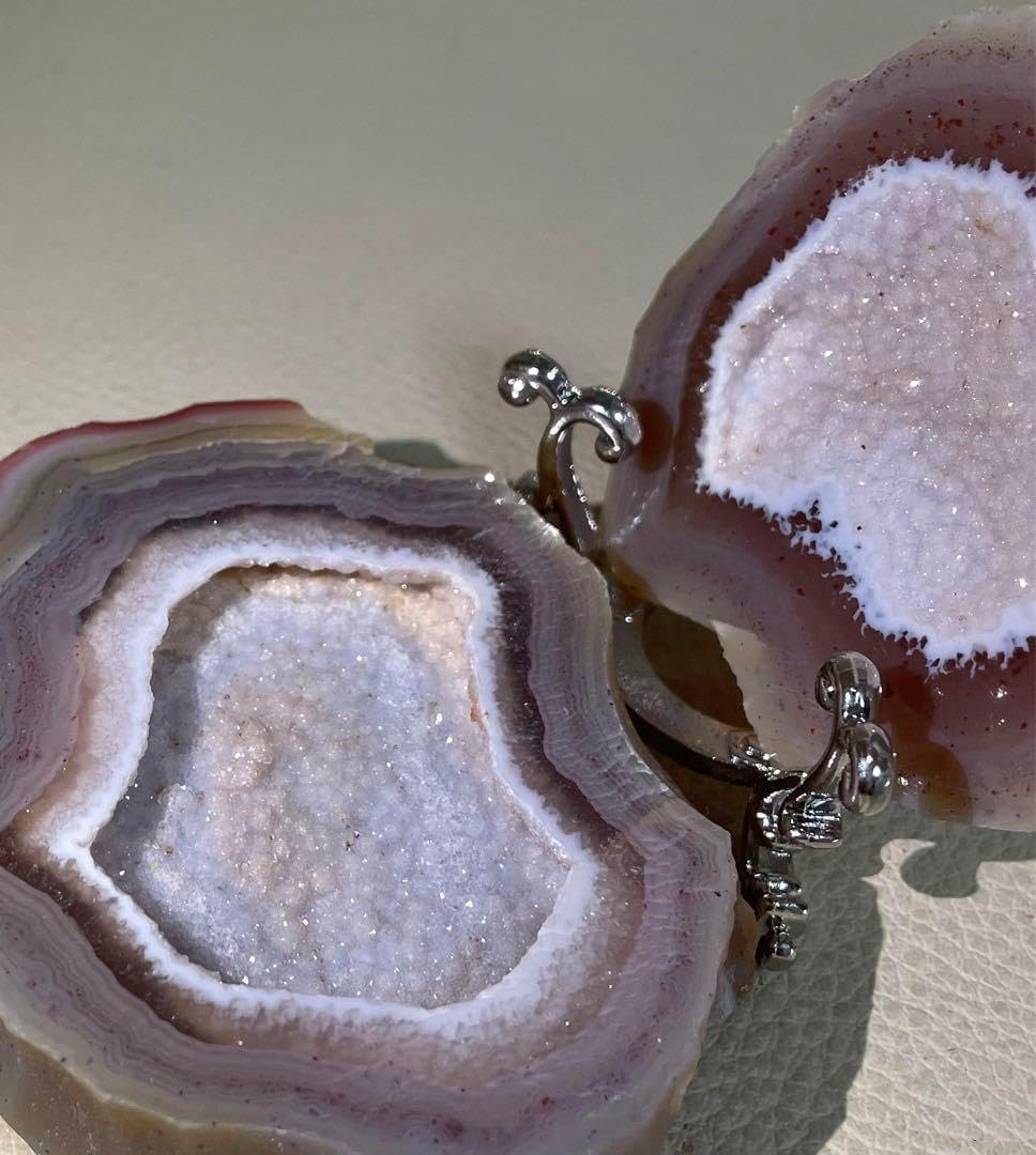 トレジャー瑪瑙 ドゥルージーアゲート 聚宝盆 雪模様 ピンクシュガー 恋愛運 トレジャー瑪瑙 ドゥルージーアゲート 聚宝盆 雪模様 シュガー ピンク