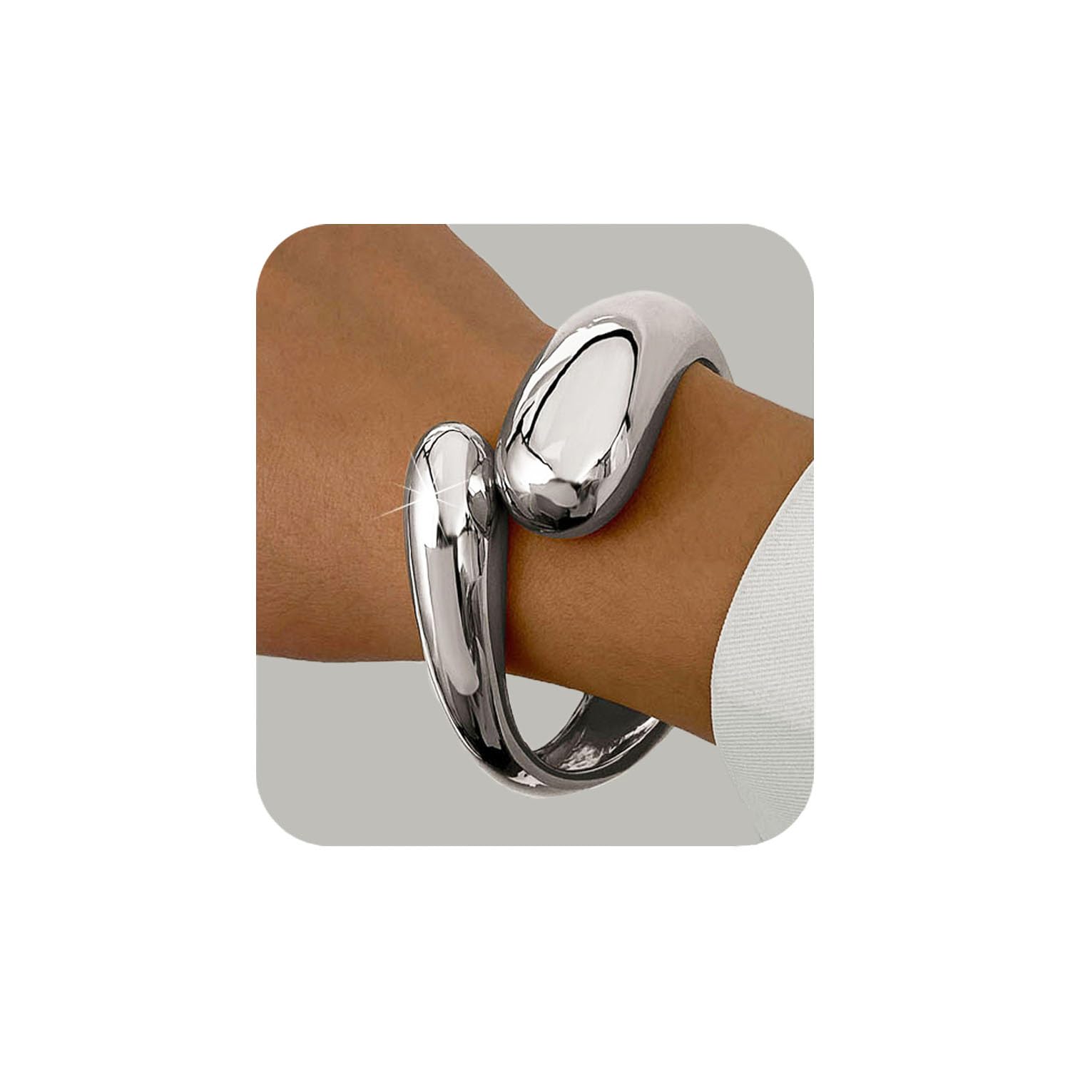 MTINEAPSGold Bangle Bracelets for Women Teens Trendy Chunky Adjustable Twist Cuff Bracelet Jewelry Gifts