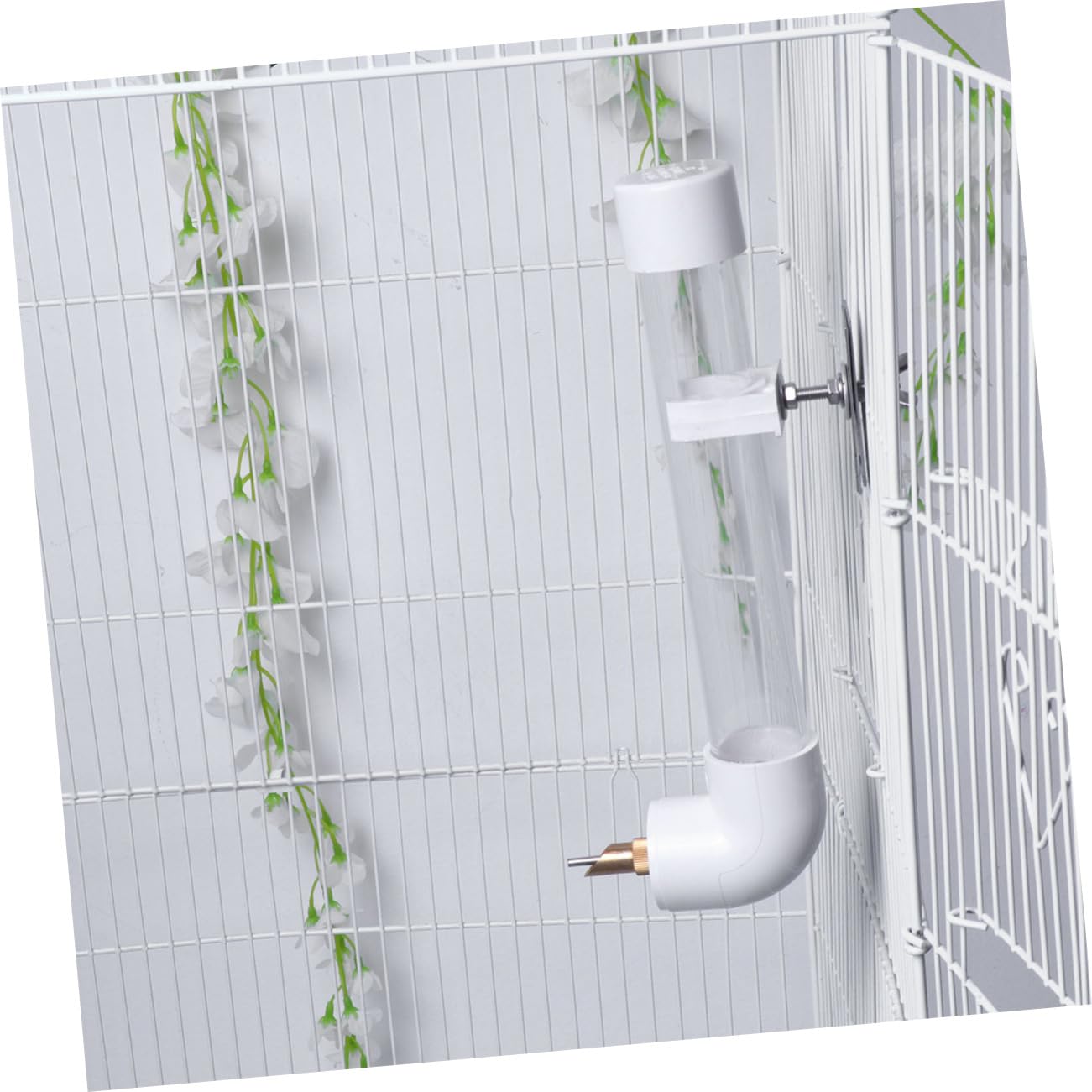 Dispenser D'acqua Automatico per Pappagalli Grandi, Plastico | Grande Capacità, Fissaggio su Pareti o Gabbie, Pulizia Semplice e Uso Ordinato Stile Casuale