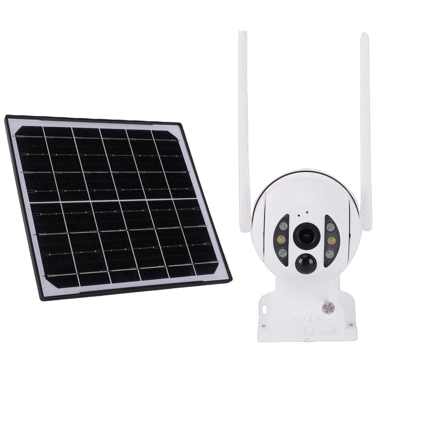 Tbest Kamera Bezpieczeństwa 4G 355° Obrót o 90° Przechylanie IP66 Solar Outdoor z aplikacją AI do Wykrywania Ludzi w Domu