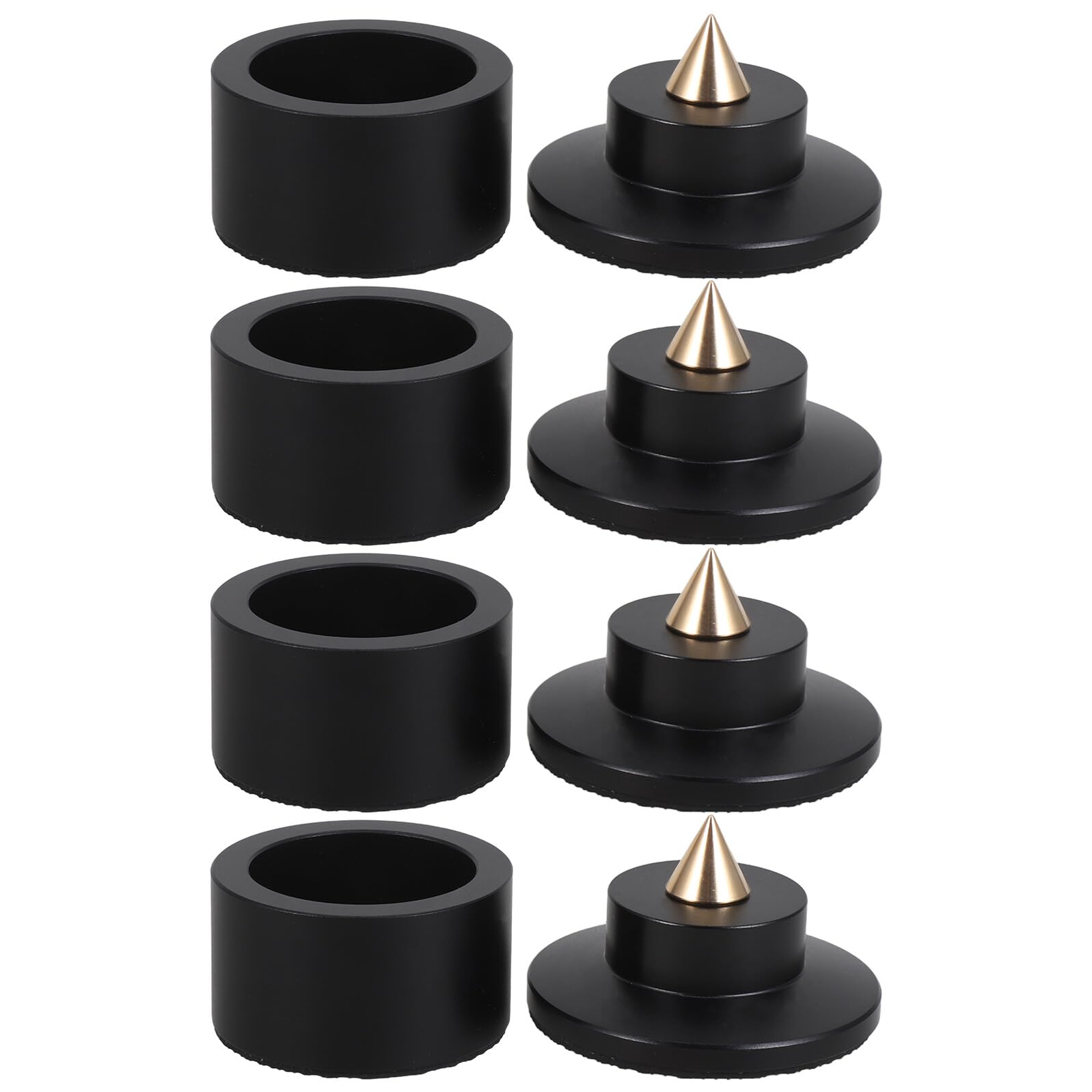 4 Piezas Patas Aislantes para Altavoces Almohadillas Antivibración Resistentes para Soportes de Altavoces Patas Absorbentes de Golpes Compatibles con Amplificadores Tocadiscos y