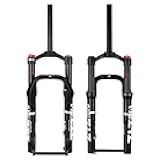 B Bolany 20 * 4.0 inch Fat Tire Bike Air Suspension Fork - 120mm Travel, 135mm Spacing Hub, 9mm QR, Crown Lockout,Ultralight Mountain Bike Front Fork, Ideal for Snow Beach XC Mountain Bikes