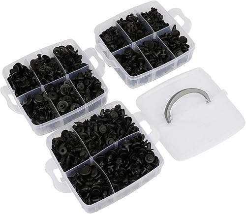 Miniatura 2 de SCITOO Kit de repuesto para tornillos de expansión de 16 tamaños, 16 tamaños, clips de remache de empuje, 1 unidad