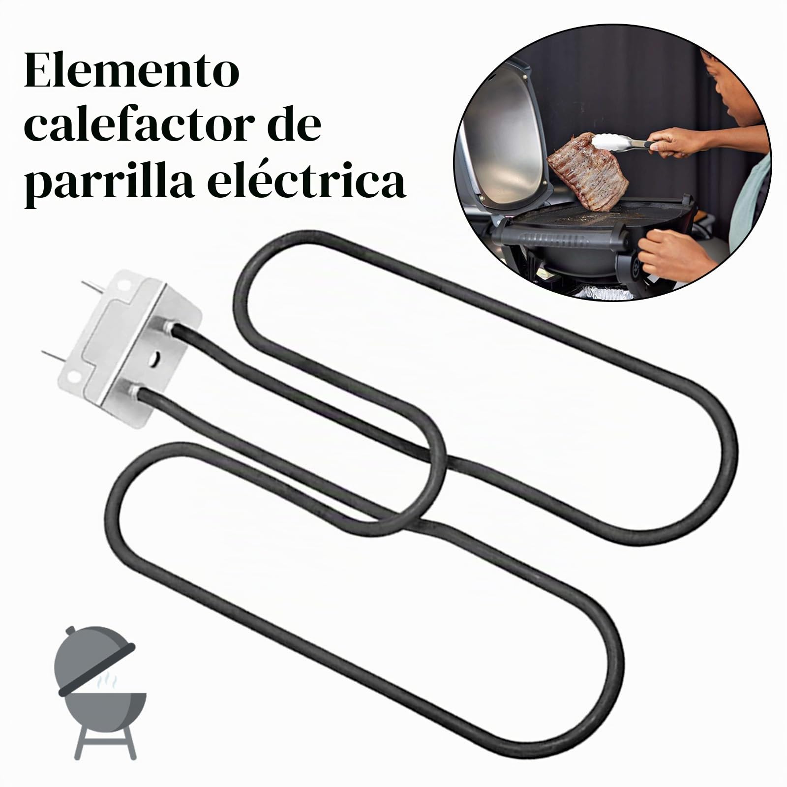Resistencia De Repuesto Para Weber Series Q140 Q1400 Barbacoas Eléctricas Números De Pieza 66631 80342 80343 65620 Resistencia De Acero Inoxidable 230V 2200W