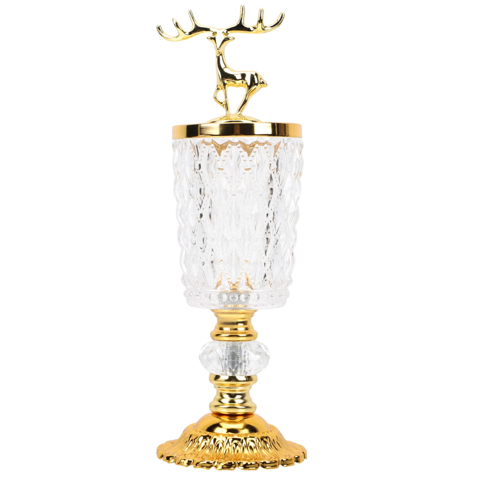 Cabilock Decorative Candy Storage Jar Lid Nordic Style Dried Fruit Container for Weddings Parties and Home Decor Finish Practical and Elegant Design