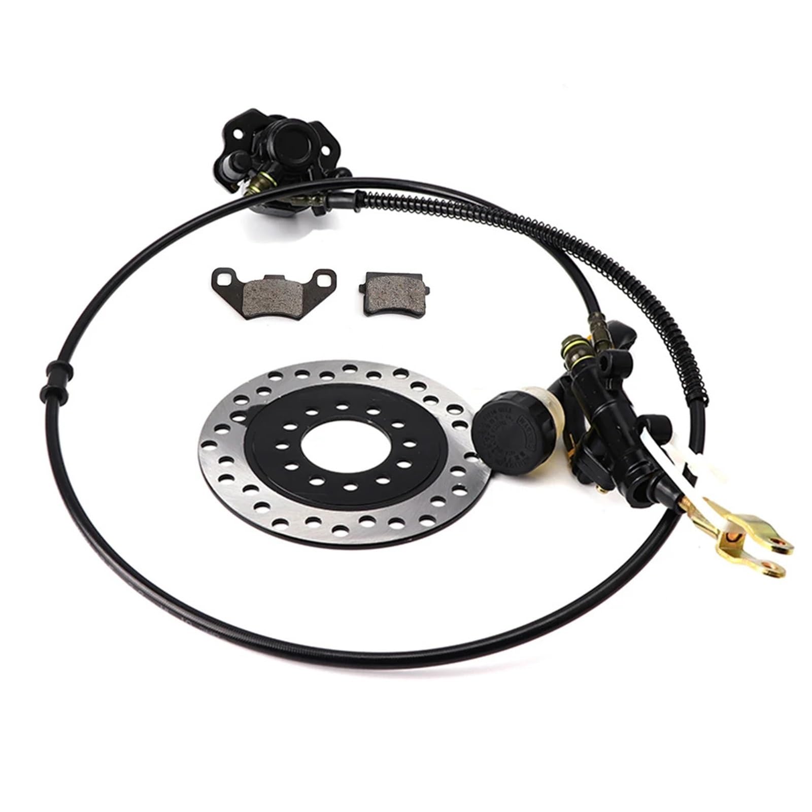 APSHDNCU Forward Brake Pump Fit for 50cc 150cc 200cc 250cc Buggy Parts Rear Hydraulic Disc Brake Assembly(with Brake disc)