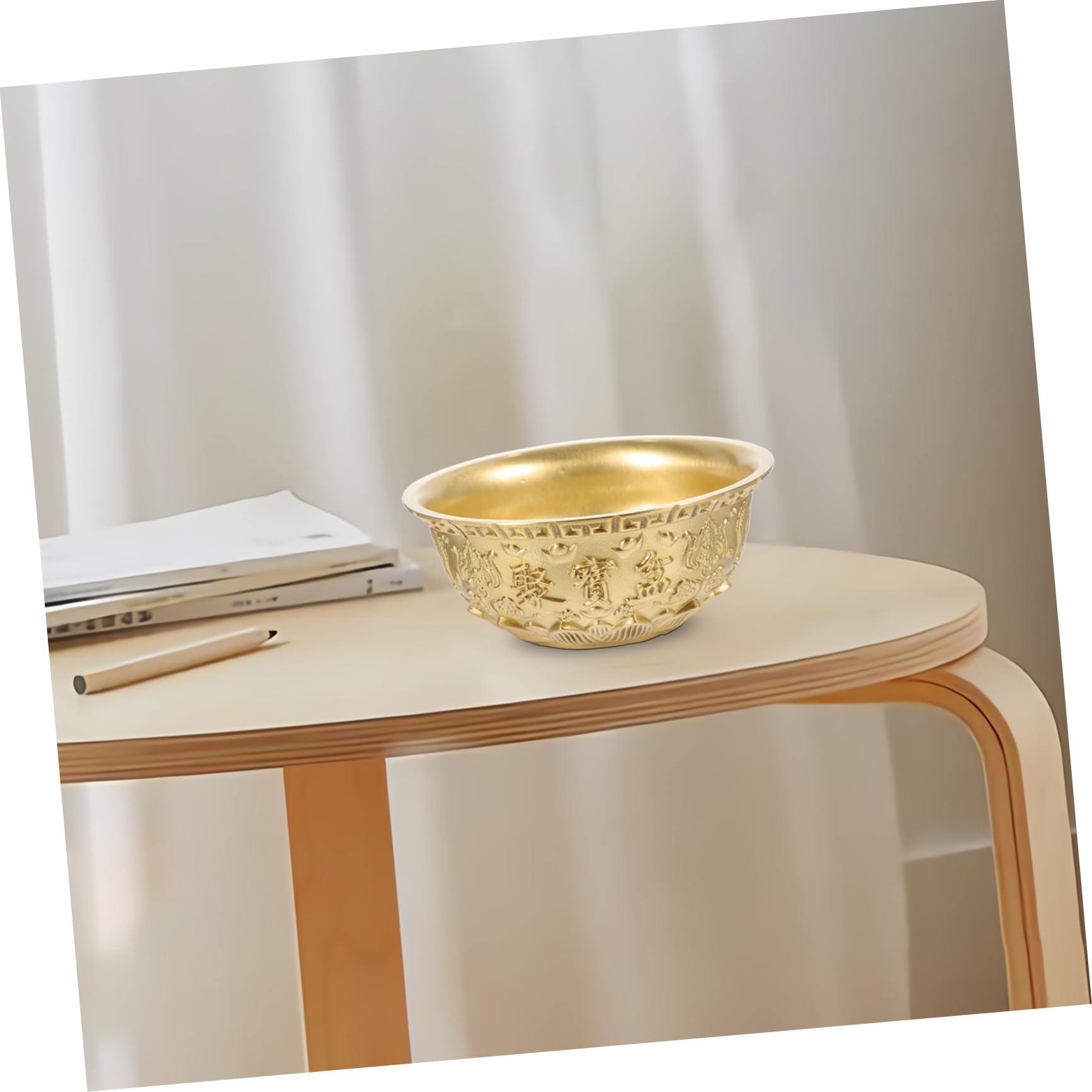 Bol De Laiton Traditionnel Chinois Ciieeo - Décoration Feng Shui Abondance Et Prospérité