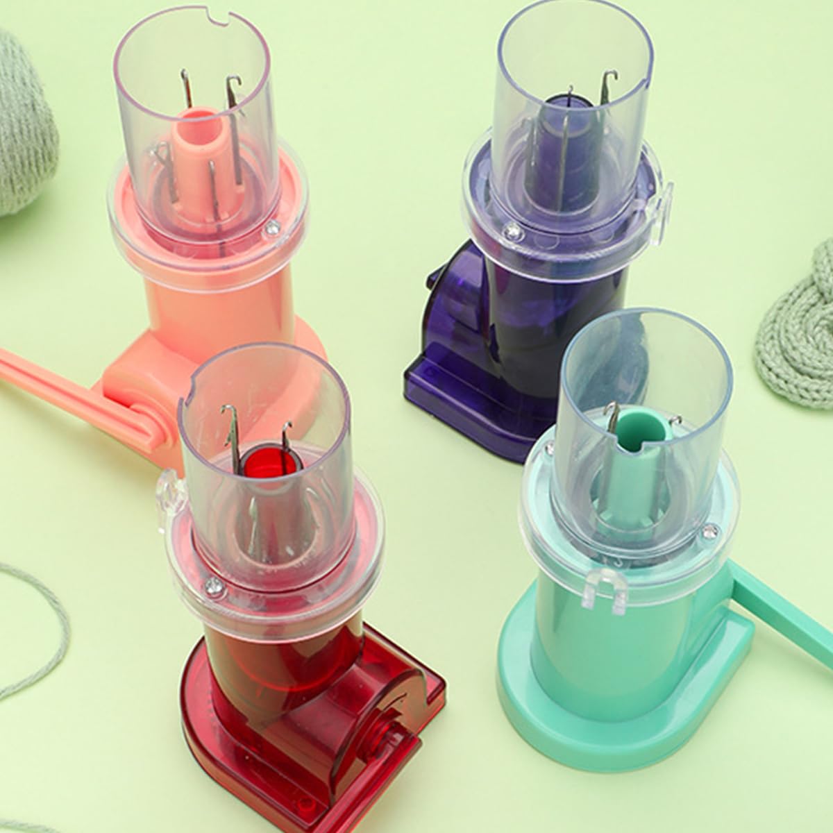 Machine à Tricoter à manivelle : processus de Tissage Fluide et Tension de Fil Stable Garantie. Contrepoids Fixe pour assurant Une Tension de Fil, Violet