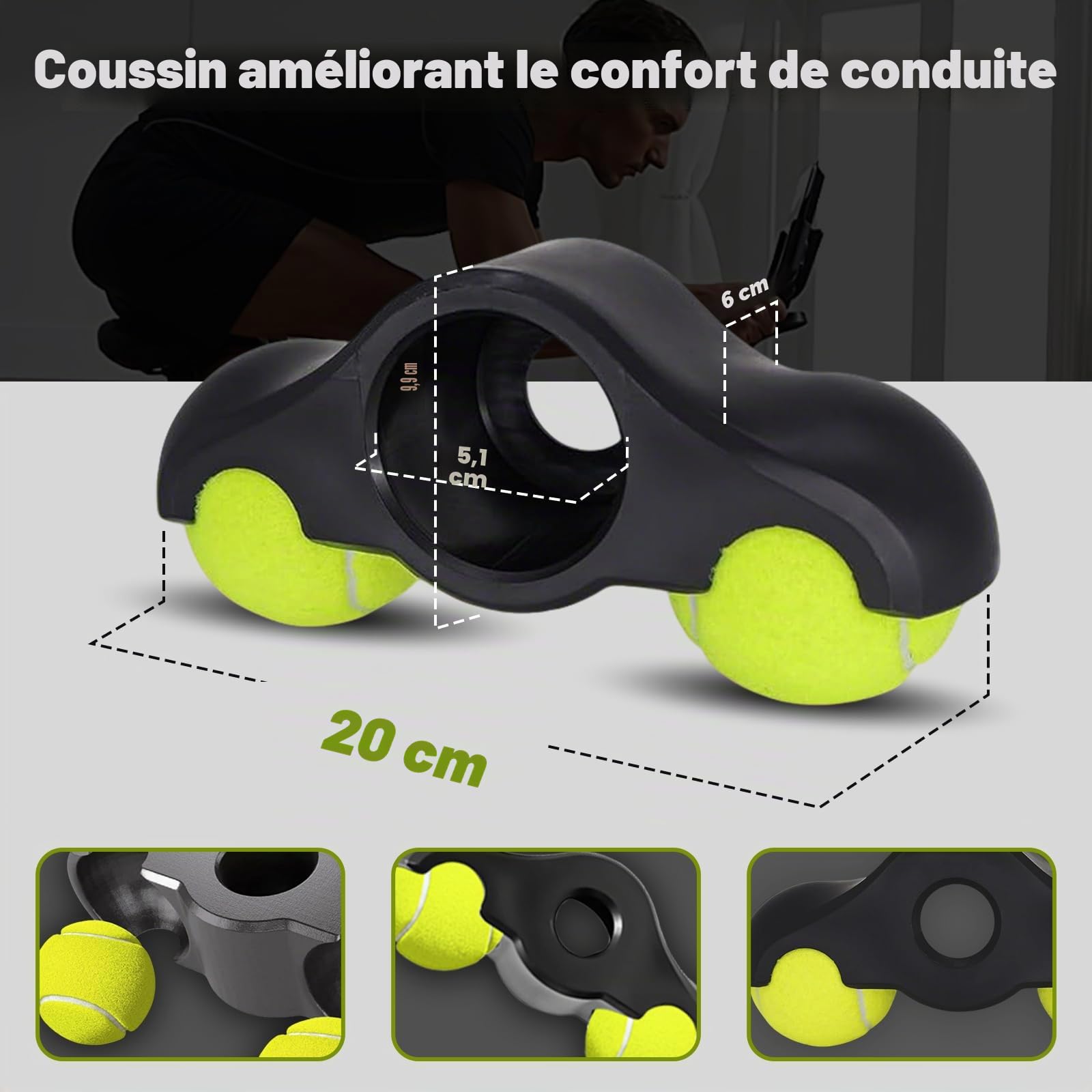 Adaptateurs de Pieds pour Entraineurs de velo, Résistant aux rayures | Accessoires pour Wahoo Kickr Core 1, Vivez une expérience de conduite authentique, Réduire la sollicitation des articulations
