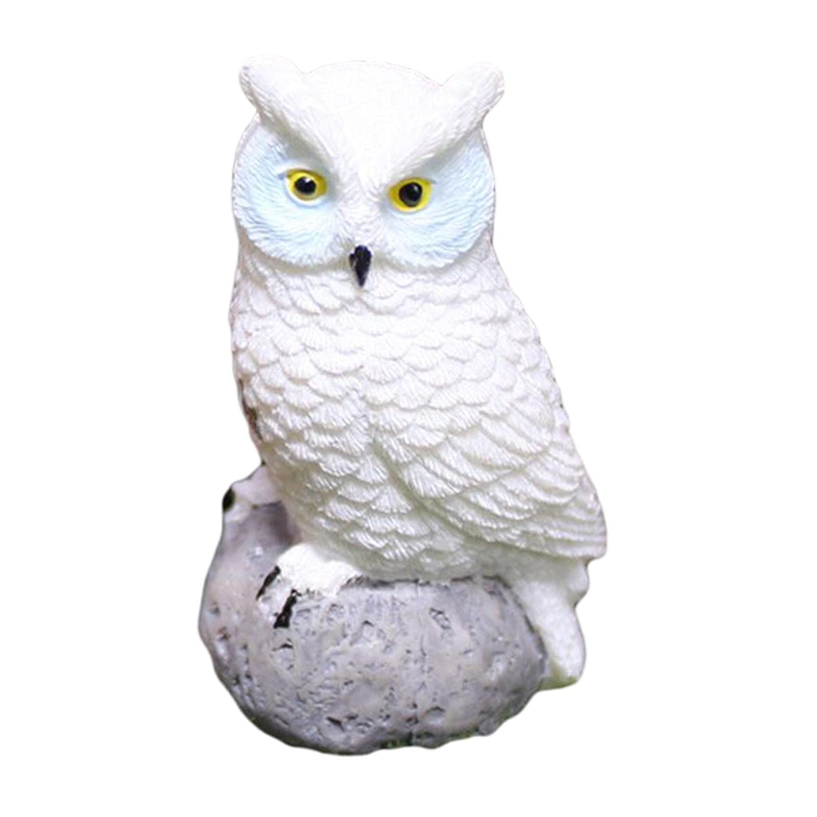 Mini Owl Resin Miniature Birds for Bonsai Crafts Home Decor Micro Landscape White-image-33
