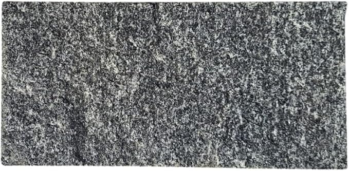 Kalu Creations – Rivestimento in Serizzo Nero Naturale 30x15 cm (8 Pezzi) – Pietra Antiscivolo e Impermeabile per Interno ed Esterno – Design Elegante per Pareti, Caminetti, Facciate