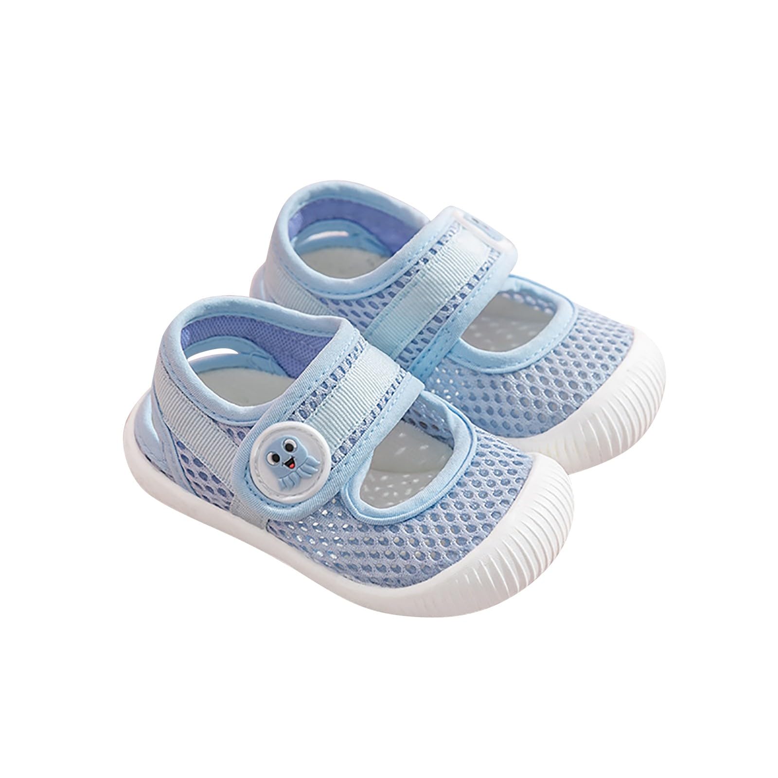 Summer New Baby Girls Toddler Shoes Soft Soles Non Slip Baby Shoes Breathable Baby Boys Size 5 Shoes (Blue, 5.5 Infant)