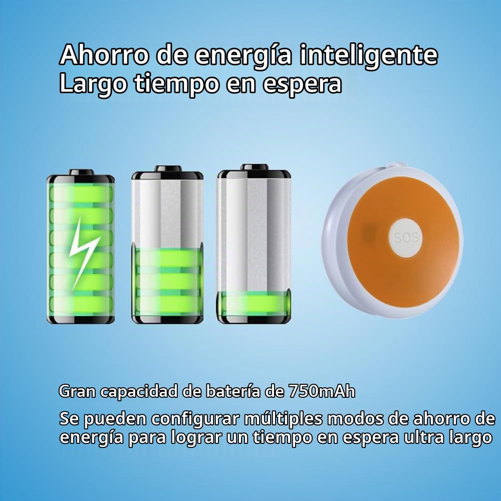 Jemora Localizador GPS 4G Colgante SOS Tracki Rastreador GPS para niños, Ancianos, Dispositivo de Seguimiento de vehículos Reproducción de 90 días GPS/BDS/WiFi/APGS/LBS IP67 Impermeable Rastreador en