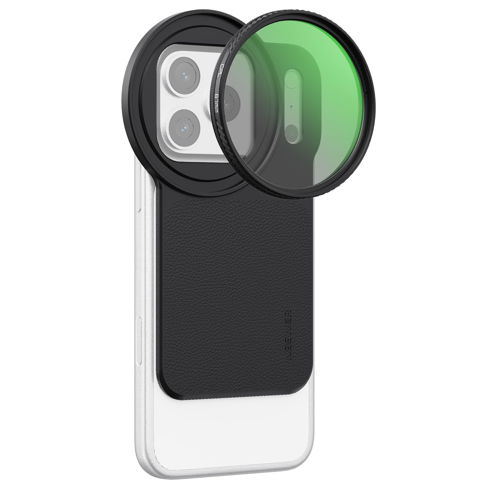 NEEWER Accessori Backplate Adattatore Magnetico da 6,9" per Filtro Obiettivo Telefono e Filtro Polarizzatore Circolare CPL 67mm Compatibile con MagSafe iPhone 12/13/14/15/16/17 Pro Max e 14/15/16 Plus