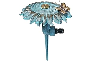 Brass Decorative Sunflower Lawn & Garden Sprinkler
