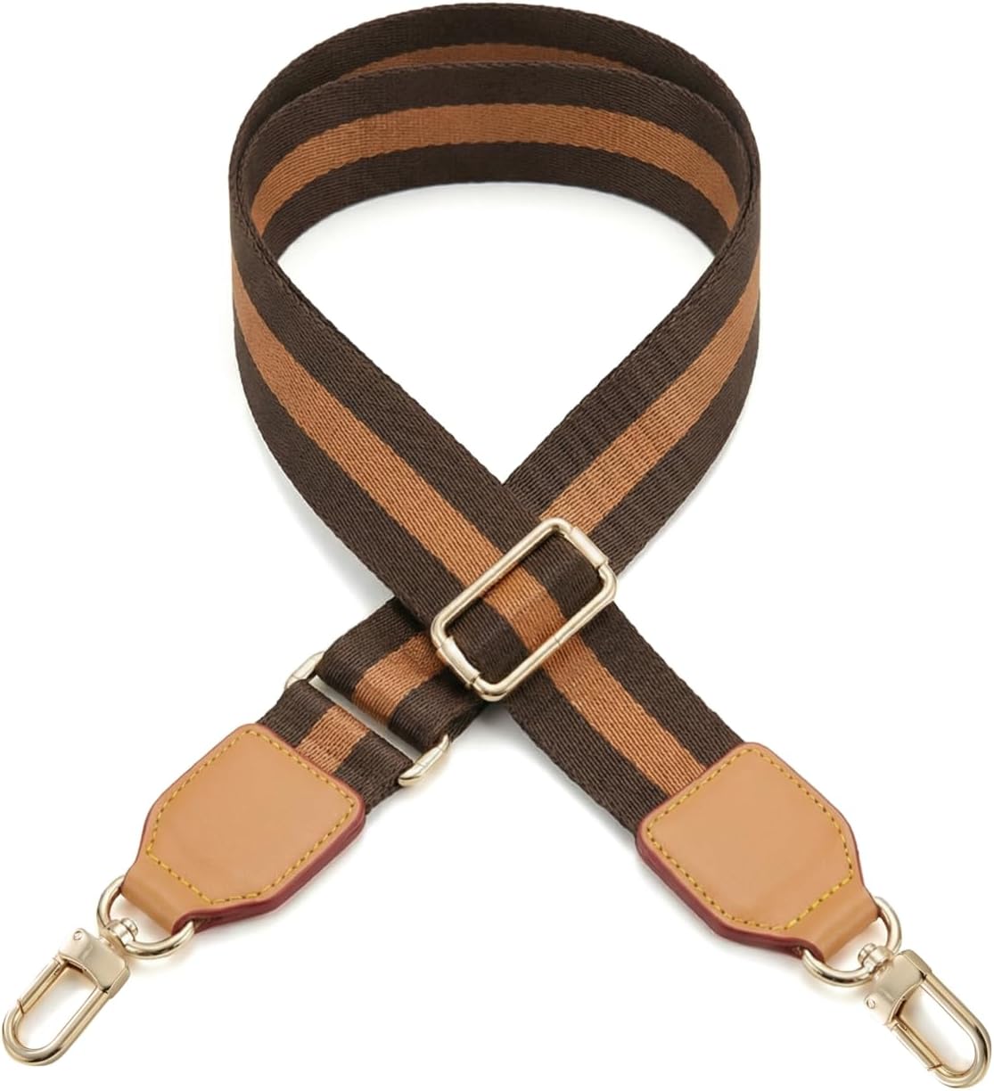 Wide Purse Strap Crossbody Replacement Strap for Handbags Adjustable Brown Leather Purse Strap