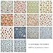 56Pcs Layer Cakes 10 inch Squares for Quilting,Autumn/Winter Printed Cotton Layer Cake Fabric Squares 10''x10'',Pre-Cut Quilting Fabric Bundles for Sewing Patchwork(Multiple Colors)