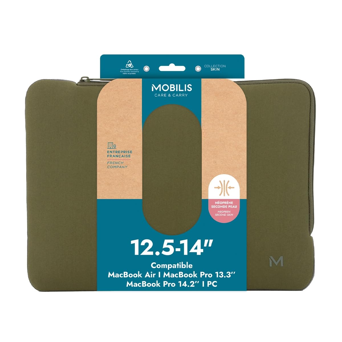 Mobilis - Custodia in neoprene per laptop 12,5-14'', custodia