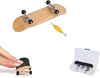 Vista 5 de Patineta de dedo de madera, rueda de rodamiento de stent, juguete novedoso para reducir la presión, regalos para niños (negro)