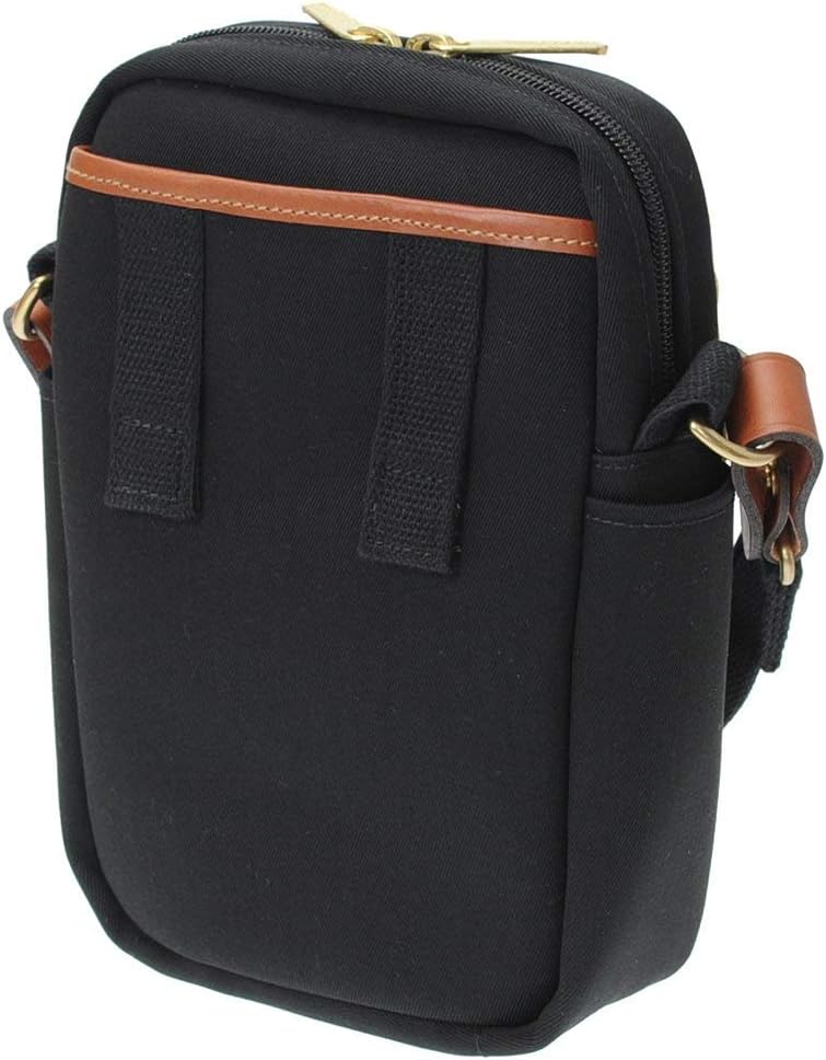 Billingham Airline Stowaway Camera and Travel Pouch (Black Canvas/Tan Leather)