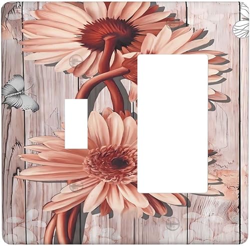 Miniatura 94 de Deep Blue Sea Turtles 1 Gang Outlet Covers Duplex Receptáculo Placa de pared Decorativa Eléctrica Placa Delantera Interruptores de Luz para Cocina