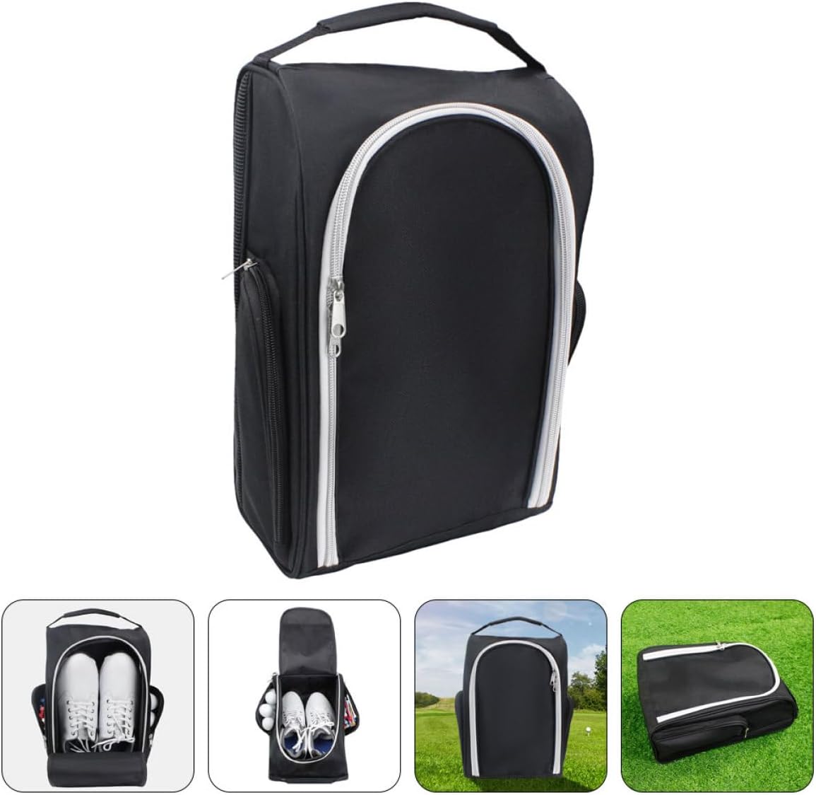 GARVALON Large Capacity Golf Shoe Bag Nylon Sports Shoe Pouch Handheld Portable for Travel