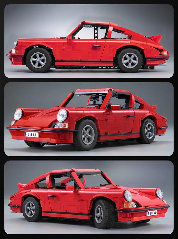 Multiple views of the assembled CaDA C61045W sports car