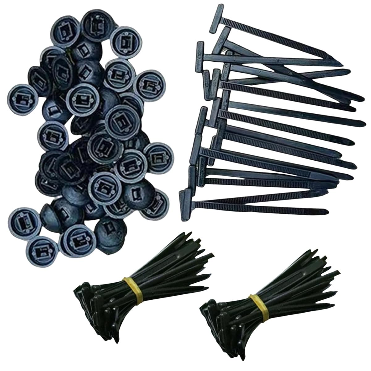 50 Attaches Rapides Autobloquantes En Nylon | Serre-câbles Universels Pour Bricolage Auto & Maison