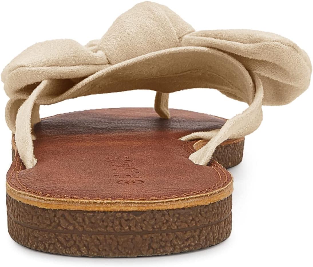 FISACE Womens Slip On Flip Flops Ring Toe Strappy Summer Gladiator Flat Sandals - Image 5