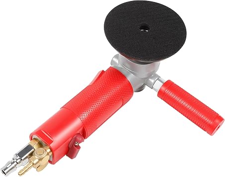 Air-Powered Stone Polisher, 4" Pneumatic Wet Stone Polisher 4300RPM, Pneumatic Polishing Tool for Stone Jade Ceramic