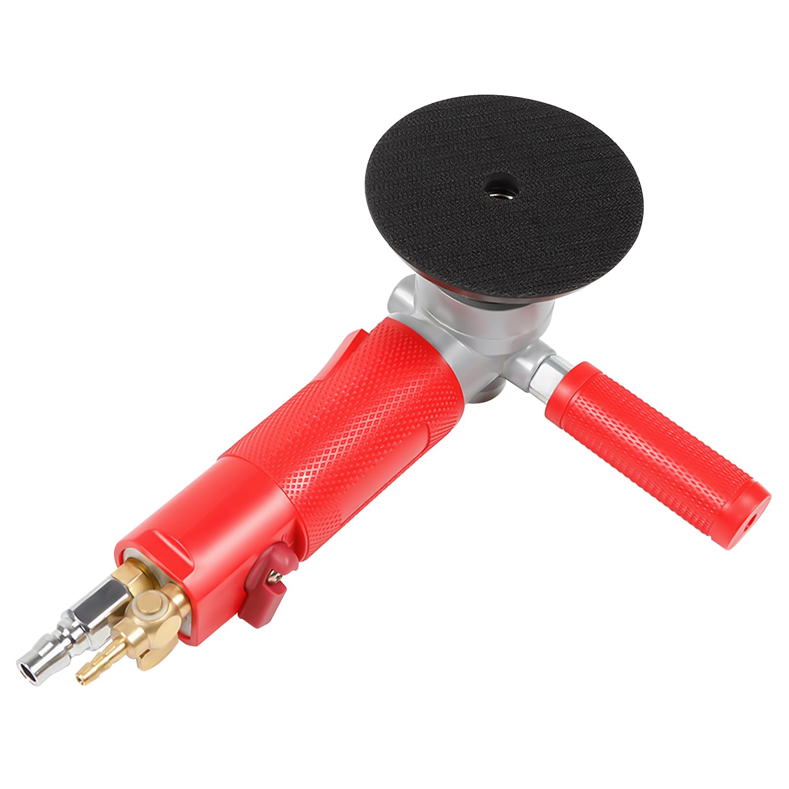 Air-Powered Stone Polisher, 4" Pneumatic Wet Stone Polisher 4300RPM, Pneumatic Polishing Tool for Stone Jade Ceramic