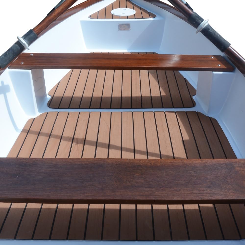 Old Modern Handicrafts K232 11.5 ft Composite Whitehall Dinghy with Teak Accent