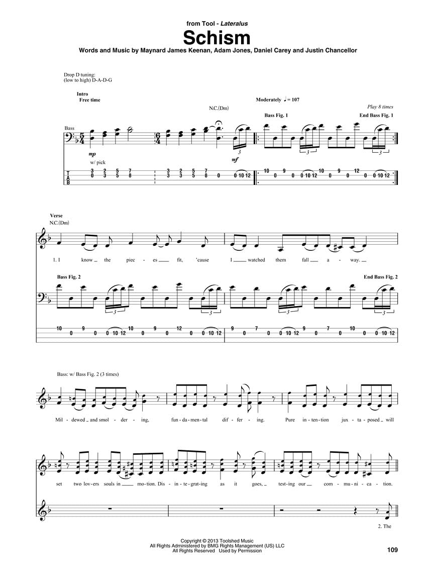 Best of Bass Tab | 21 Rock Pop Hits Bass Recorded Versions Original Transkriptionen Songbook | Seven Nation Army Uptown Funk Californication | Hal Leonard TAB Noten Anfänger-Fortgeschritten Bassist