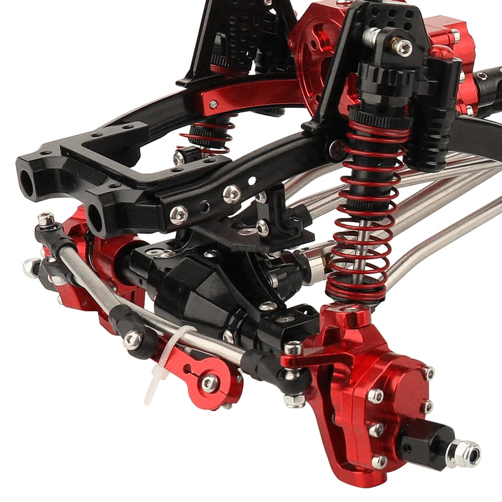 ZXYRC Metal 6x6 RC Car Chassis Frame with Front Middle Rear Axles