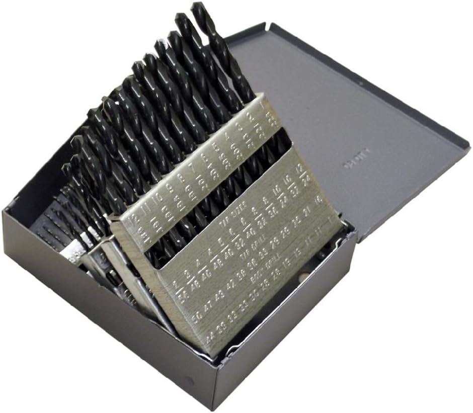 Jobber Drill Bit Set, 60-Pc, 1 to #60