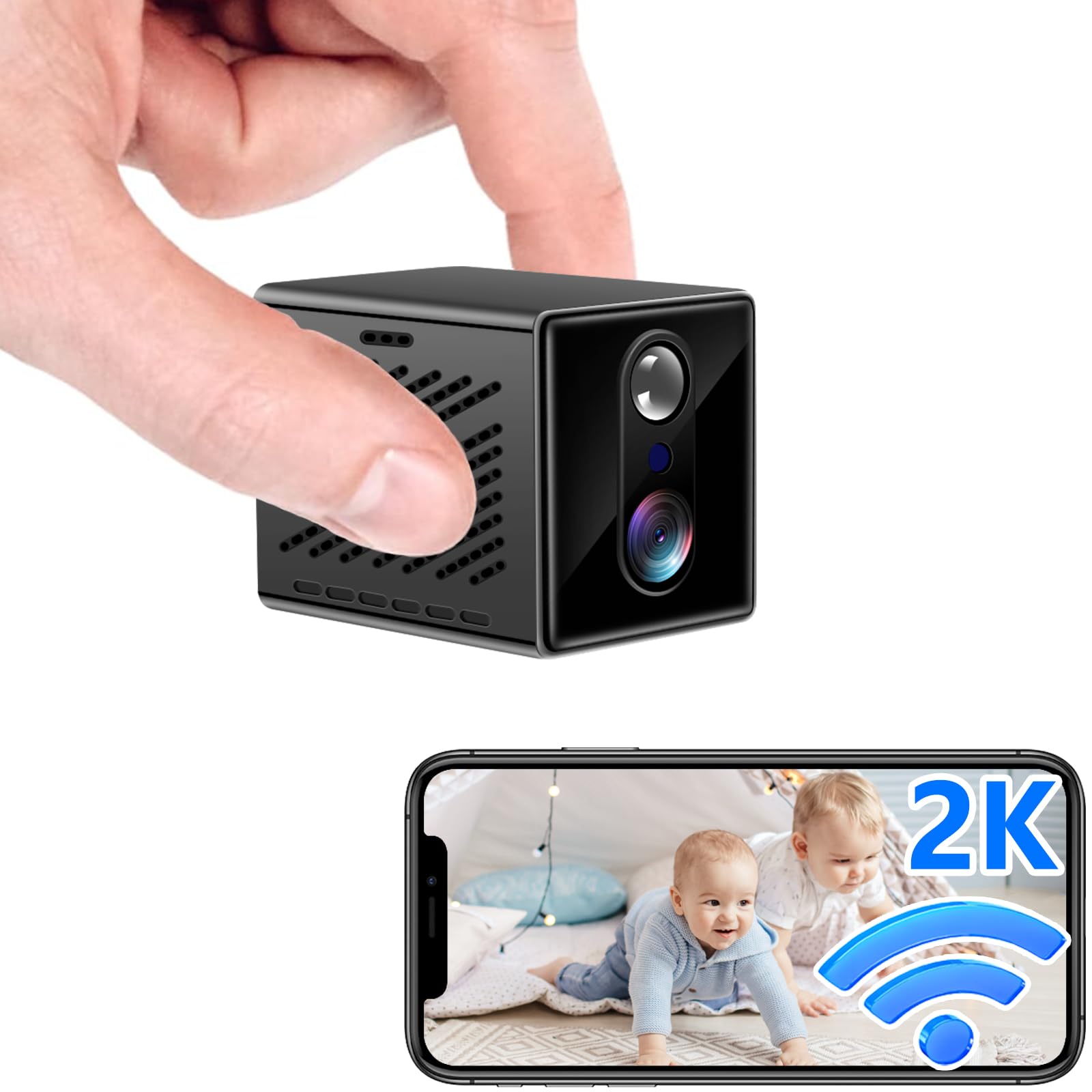 spy camera nascosta 2k wifi notte visuale rilevamento movimento