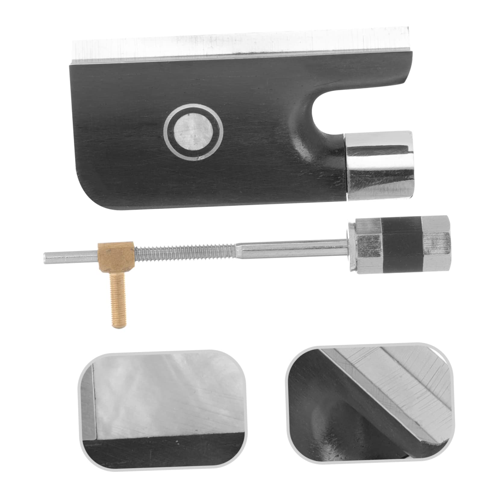 BESTonZON 4 Set fornitura violino accordatore per violino a clip nasetto di ricambio per violoncello archetto archetto per rana ad per violoncello del rame