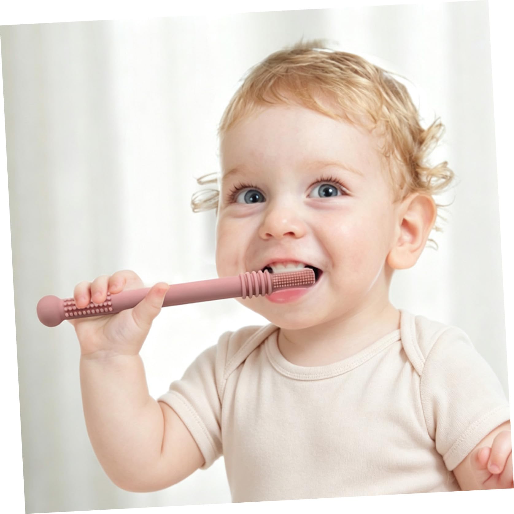 Toddmomy 6 Piezas Tubos De Dentición Para Recién Nacidos Pajitas De Dentición Juguete Molar Para Bebés Color Rosa Amarillo Morado Verde Azul Gris Para Juguete Para Succionar y Morder