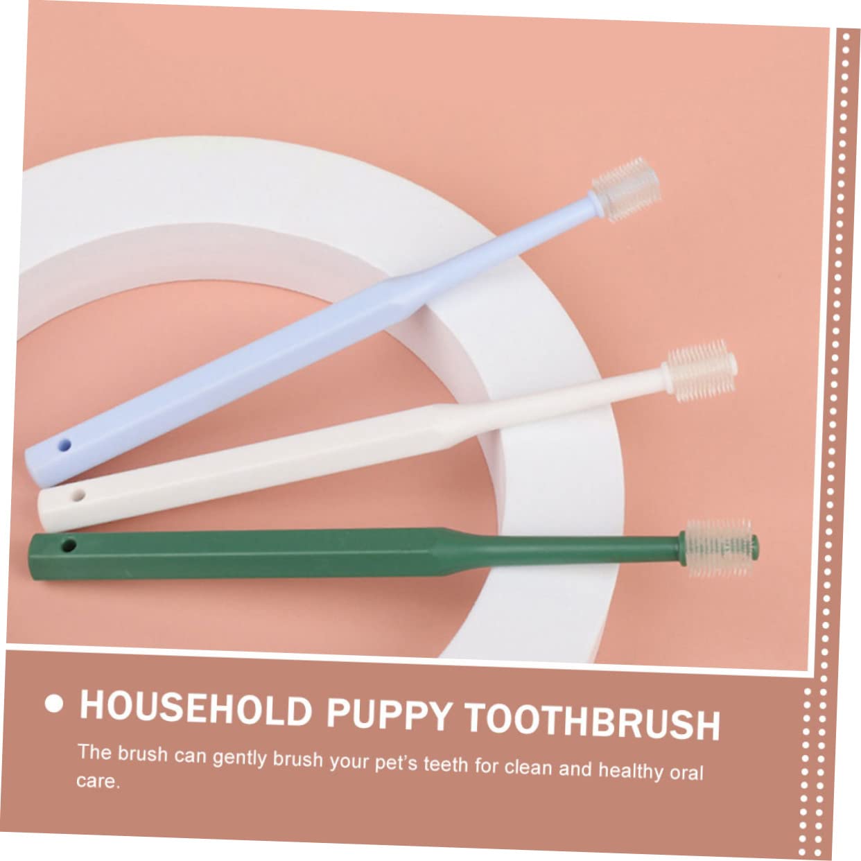 INOOMP 12stücke Teiliges -zahnbürsten Hunde Und Katzen Oral Ergonomisches Design Sanfte Zahnreinigung Für Gesundes Zahnfleisch Für Kleine Haustiere