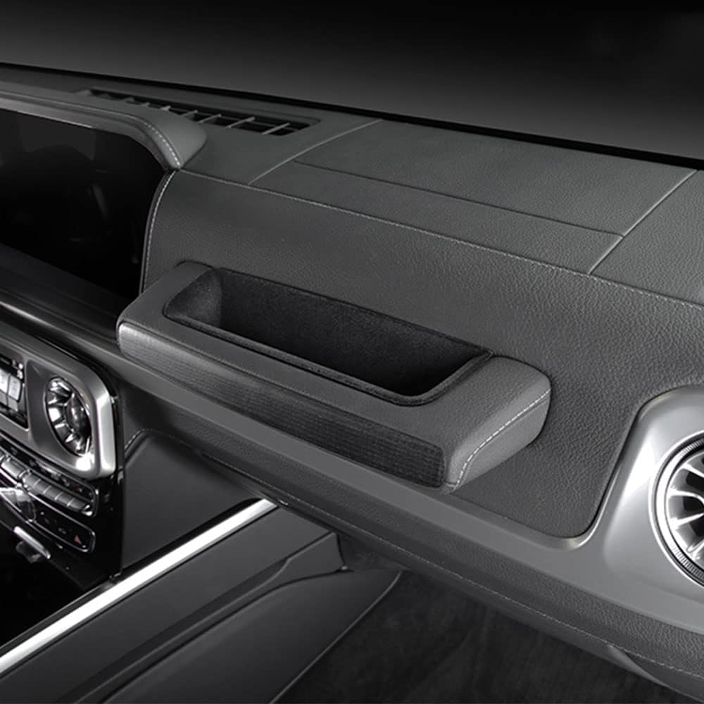 Car Passenger Side Storage Box, Center Console Storage Box Organizer Tray for Mercedes-Benz G Class W464 G500 G550 G63 amg Accessory (Flocking)