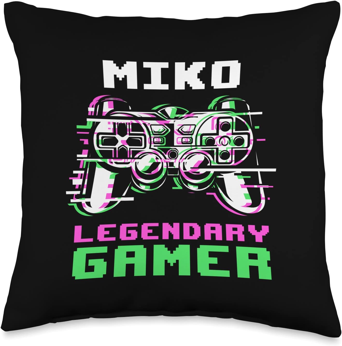 Miko - Legendary Gamer - Personalized Throw Pillow